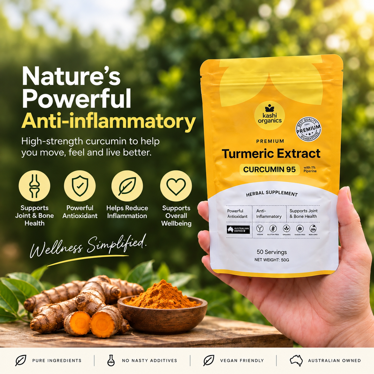 Curcumin 95 - Premium Turmeric Extract Powder