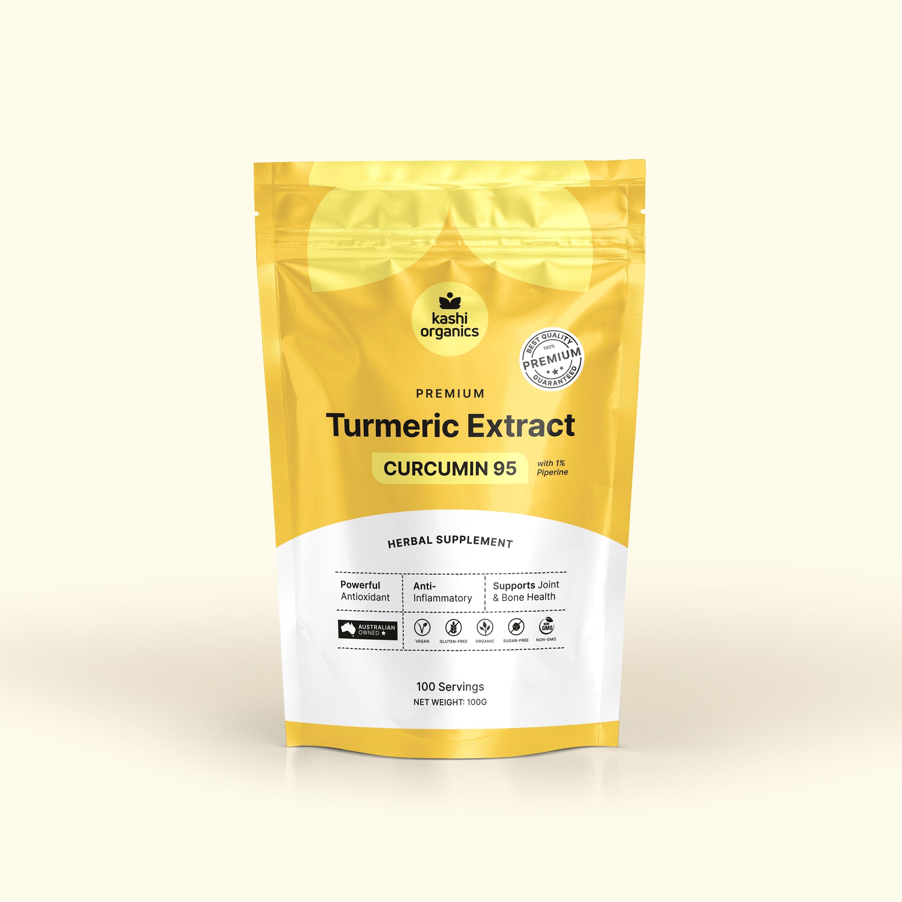 Premium Turmeric Extract – Curcumin 95% + 1% Piperine Powder